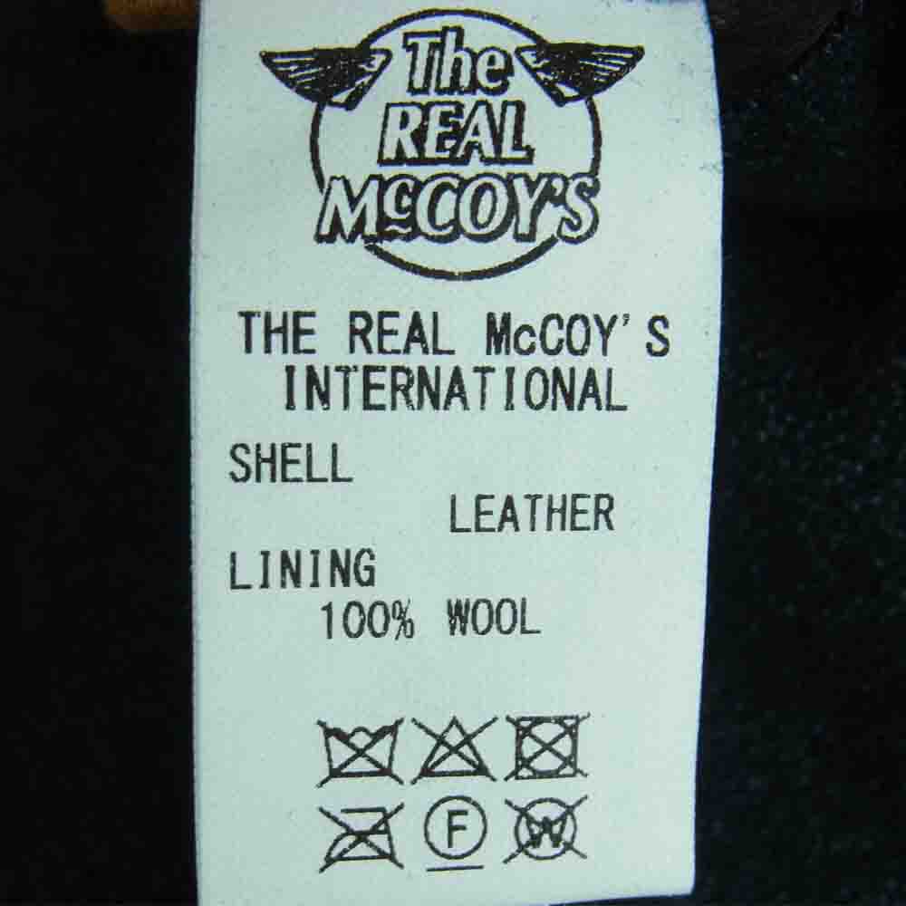 The REAL McCOY'S ザリアルマッコイズ 21AW MJ21117 JOE McCOY ジョーマッコイ DEERSKIN CAR COAT ディアスキン レザー カーコート ブラック系 38【中古】