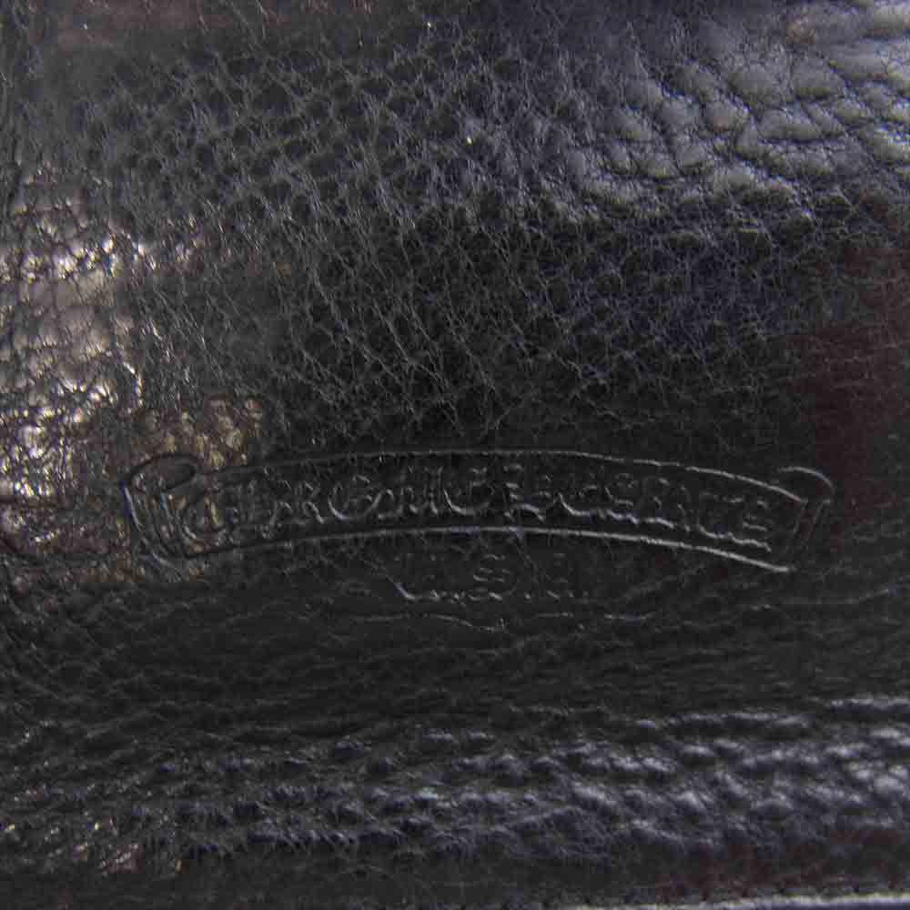 CHROME HEARTS クロムハーツ（原本無） 1スナップ レザー ウォレット ブラック系【中古】