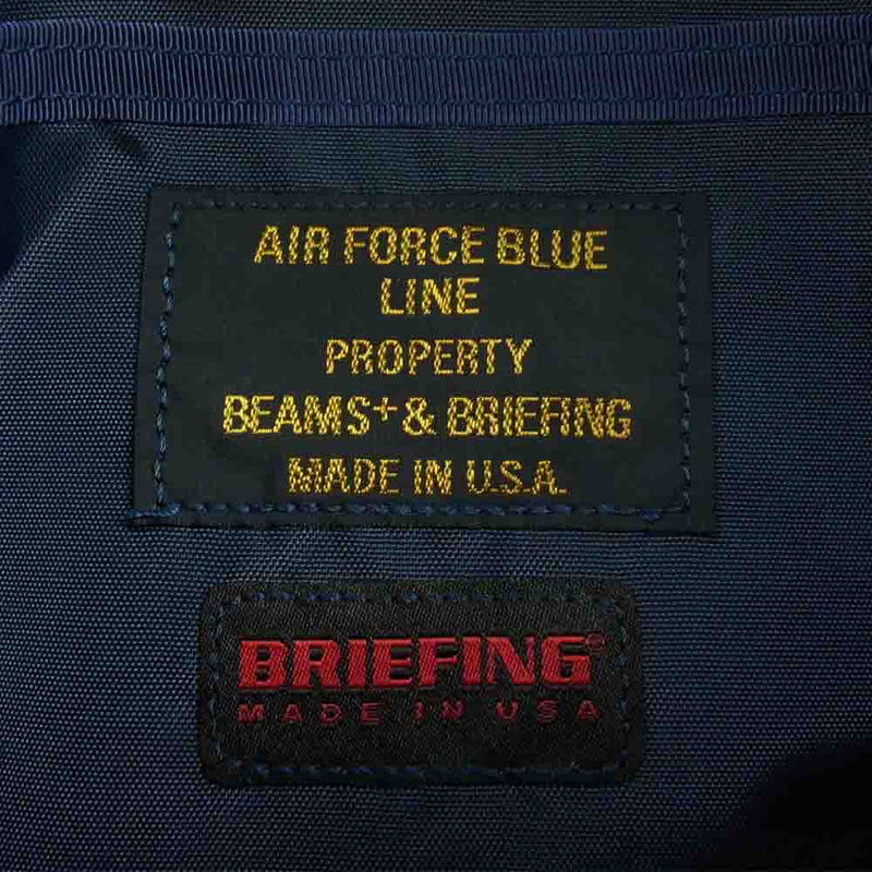 BRIEFING ブリーフィング × BEAMS PLUS 別注 FLEET MESSENGER BAG ビームス メッセンジャー バッグ ネイビー系【中古】