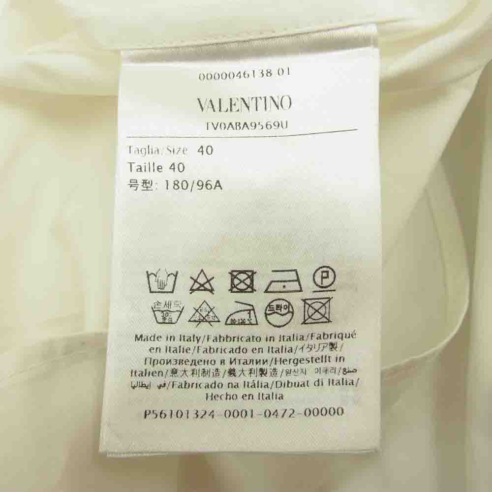 VALENTINO ヴァレンティノ 20ss tv0aba9569u 国内正規品 ロゴ ドリームプリント シャツ ホワイト系 40【中古】