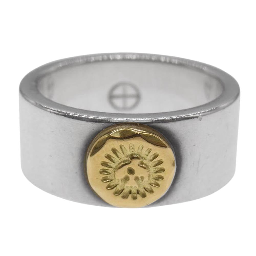 WINGROCK ウィングロック K18メタル付き 平打ち リング シルバー系【中古】