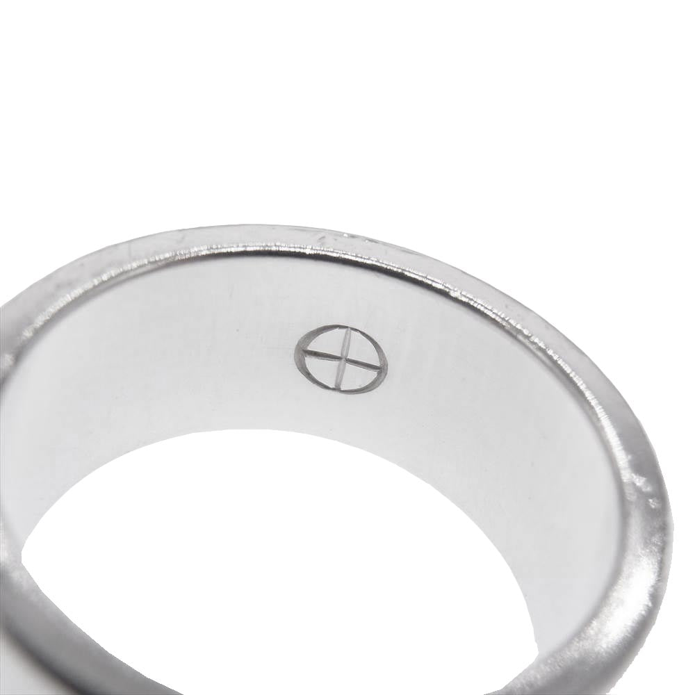 WINGROCK ウィングロック K18メタル付き 平打ち リング シルバー系【中古】