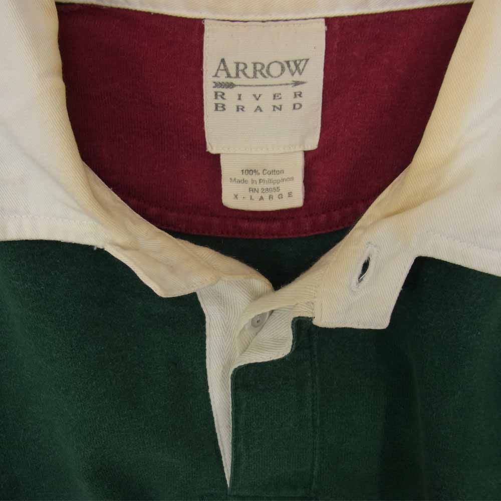 アロー ビンテージ 90s ラガーシャツ マルチカラー系 XL【中古】