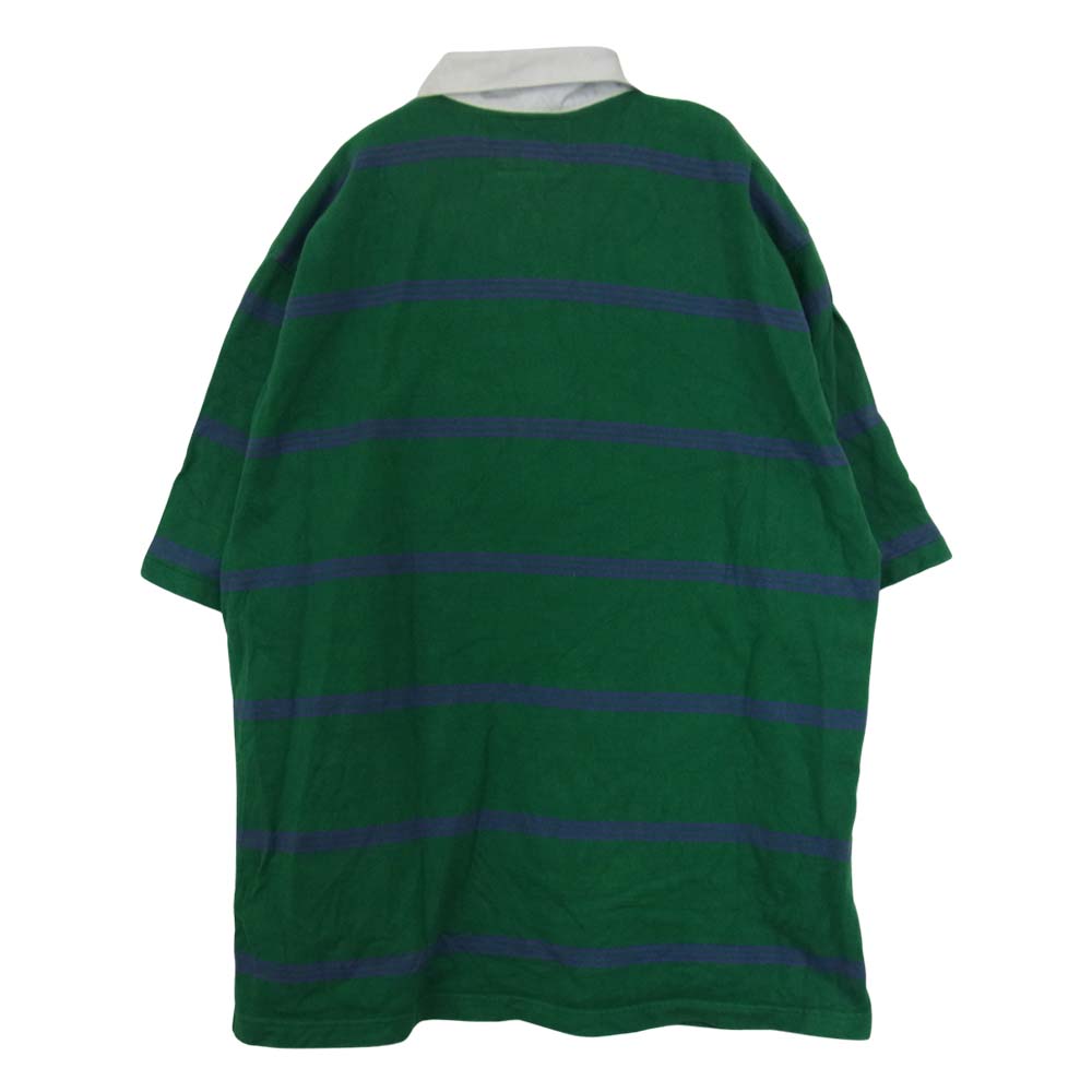 ランズエンド ビンテージ USA製 90s ラガー シャツ グリーン系 XL【中古】
