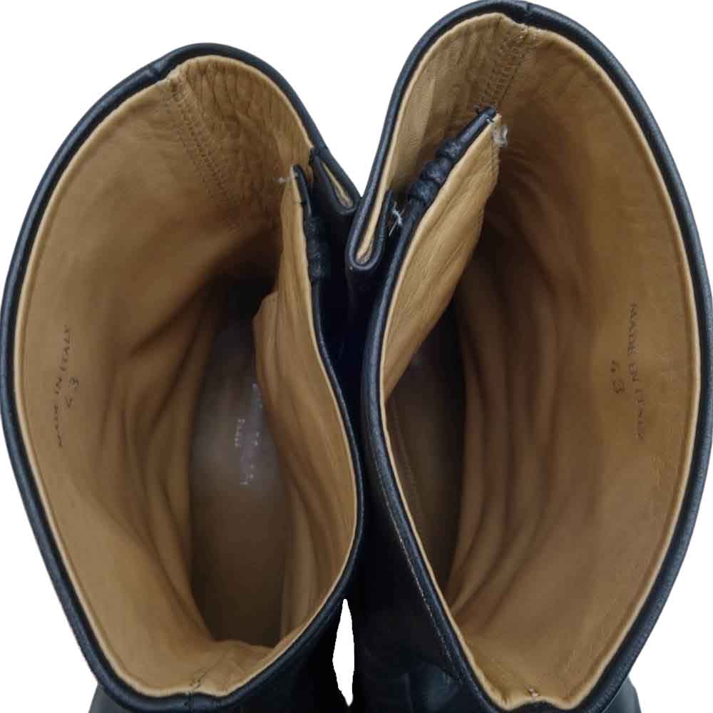 MAISON MARGIELA メゾンマルジェラ s57wu0153 TABI BOOTS スプリットトゥ ブーツ 足袋ブーツ ブラック系 43【中古】