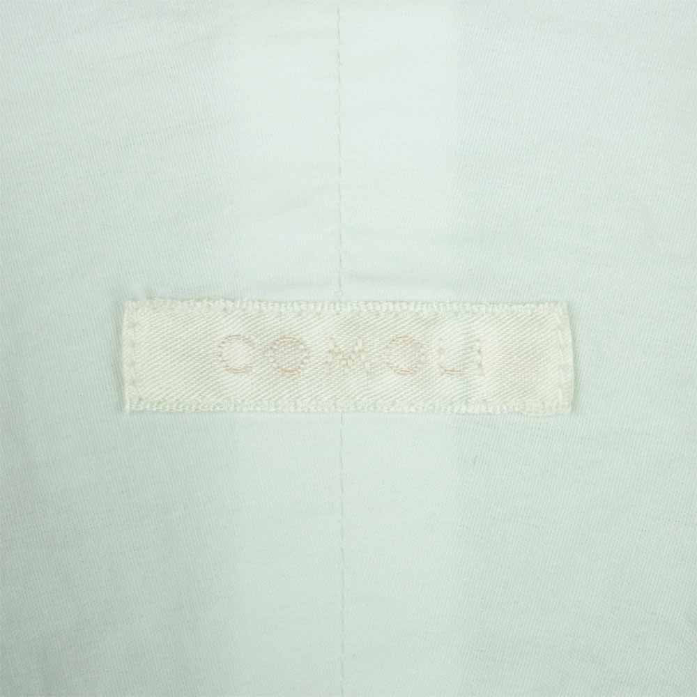 COMOLI コモリ I01-02005 半袖 オープンカラー シャツ コットン 日本製 ホワイト系 3【中古】
