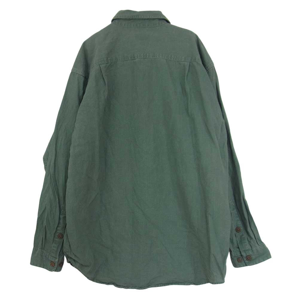 patagonia パタゴニア 99AW 99年製 HEMP ヘンプ 長袖 シャツ カーキ系 M【中古】
