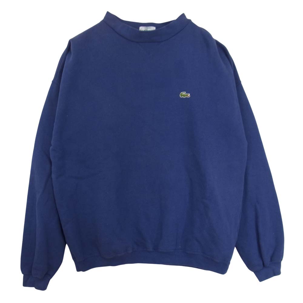 アイゾッド ラコステ ビンテージ 90s モックネック スウェット  ブルー系 XL【中古】