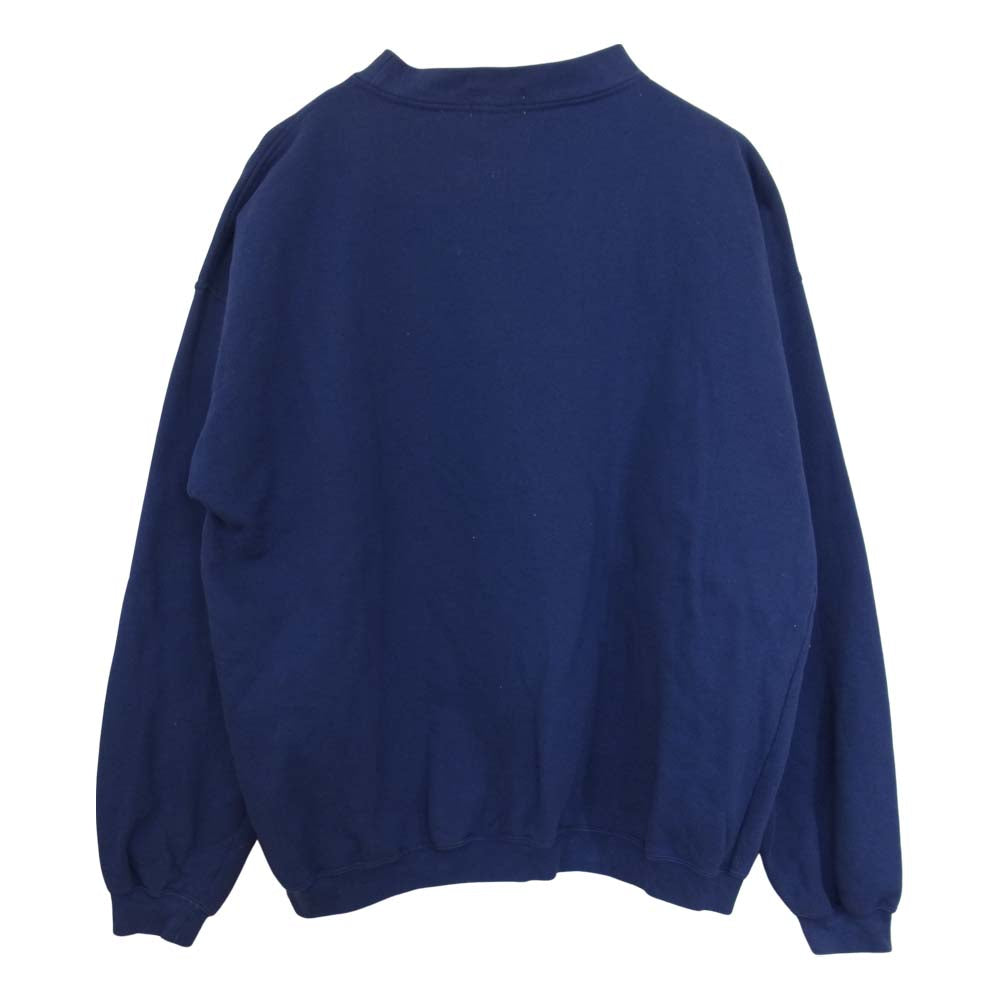 アイゾッド ラコステ ビンテージ 90s モックネック スウェット  ブルー系 XL【中古】