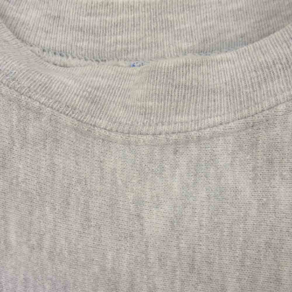 Champion チャンピオン ビンテージ USA製 90s 刺繍タグ リバースウィーブ 半袖 スウェット グレー系 XL【中古】
