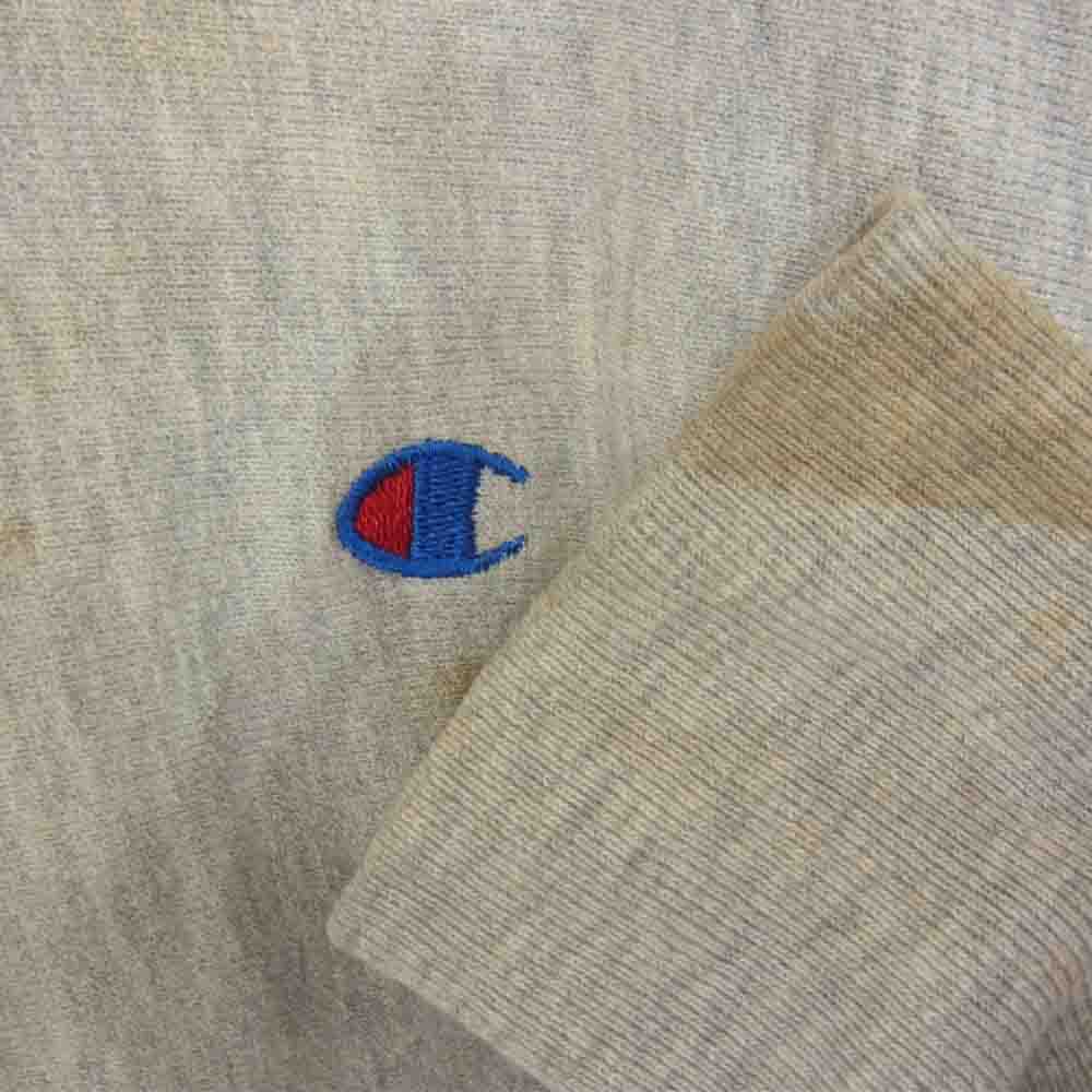 Champion チャンピオン ビンテージ 80s USA製 トリコタグ リバースウィーブ クルーネック スウェット グレー系 S【中古】