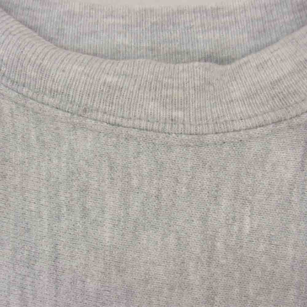 Champion チャンピオン ビンテージ USA製 90s 刺繍タグ リバースウィーブ 半袖 スウェット グレー系 L【中古】