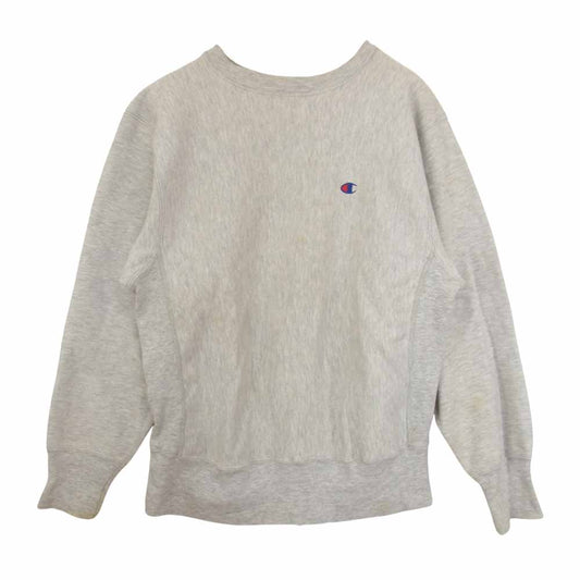 Champion チャンピオン ビンテージ 80s USA製 トリコタグ リバースウィーブ クルーネック スウェット グレー系 M【中古】
