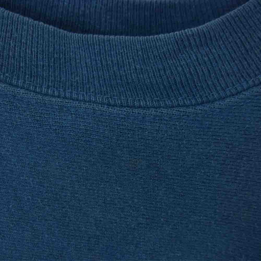 Champion チャンピオン ビンテージ USA製 90s 刺?タグ リバースウィーブ 半袖 スウェット ブルー系 M【中古】