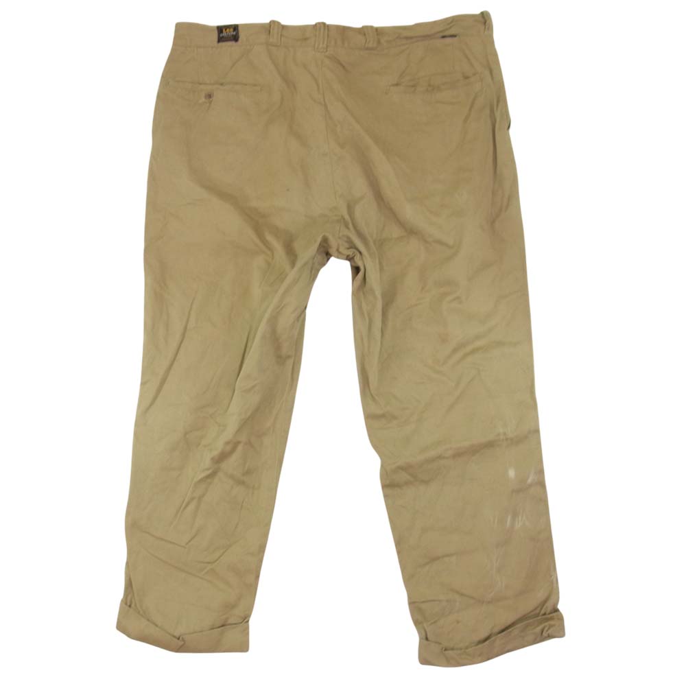 Lee リー ビンテージ 60s Chetopa Twill チノ トラウザー パンツ 三角マチ付 ワークパンツ ベージュ系 サイズ表記無【中古】