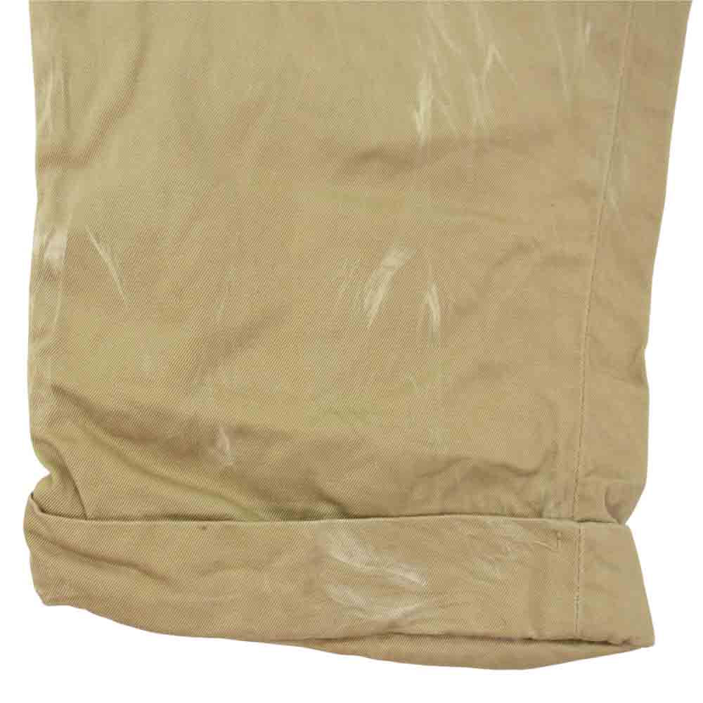 Lee リー ビンテージ 60s Chetopa Twill チノ トラウザー パンツ 三角マチ付 ワークパンツ ベージュ系 サイズ表記無【中古】