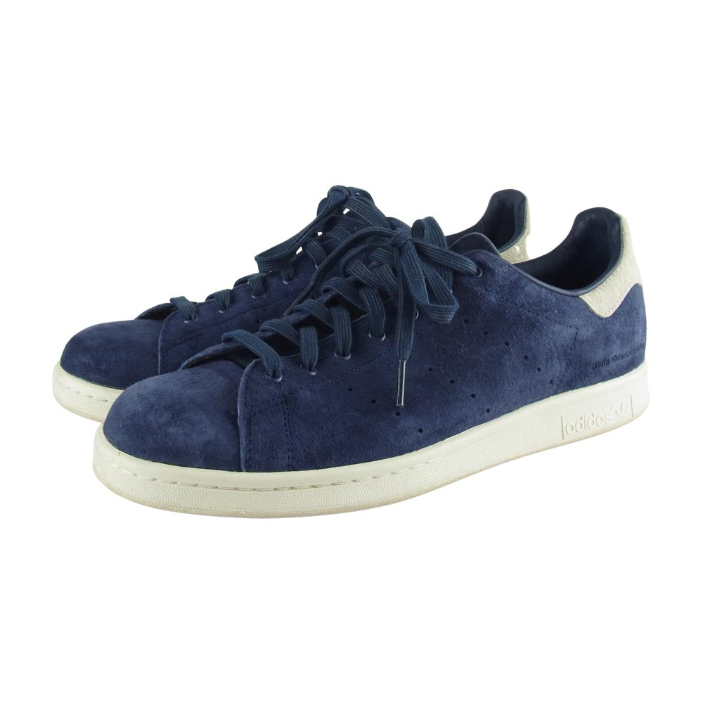 adidas アディダス B34151 STAN SMITH WM スタンスミス スエード ローカット スニーカー ネイビー系 28㎝【中古】