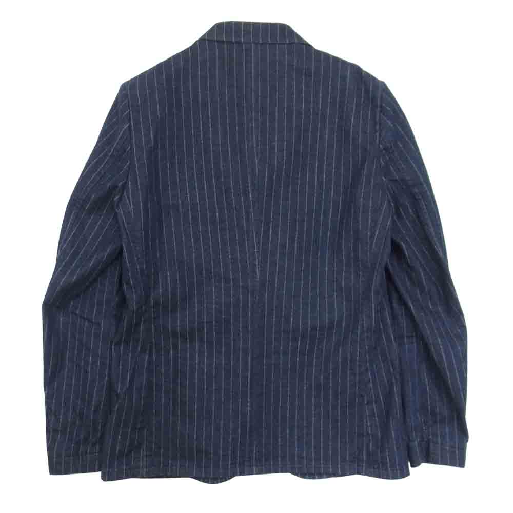 The Stylist Japan ザスタイリストジャパン TSJJ-64901-04 ストライプ デニム 2B ジャケット ネイビー系 XS【中古】