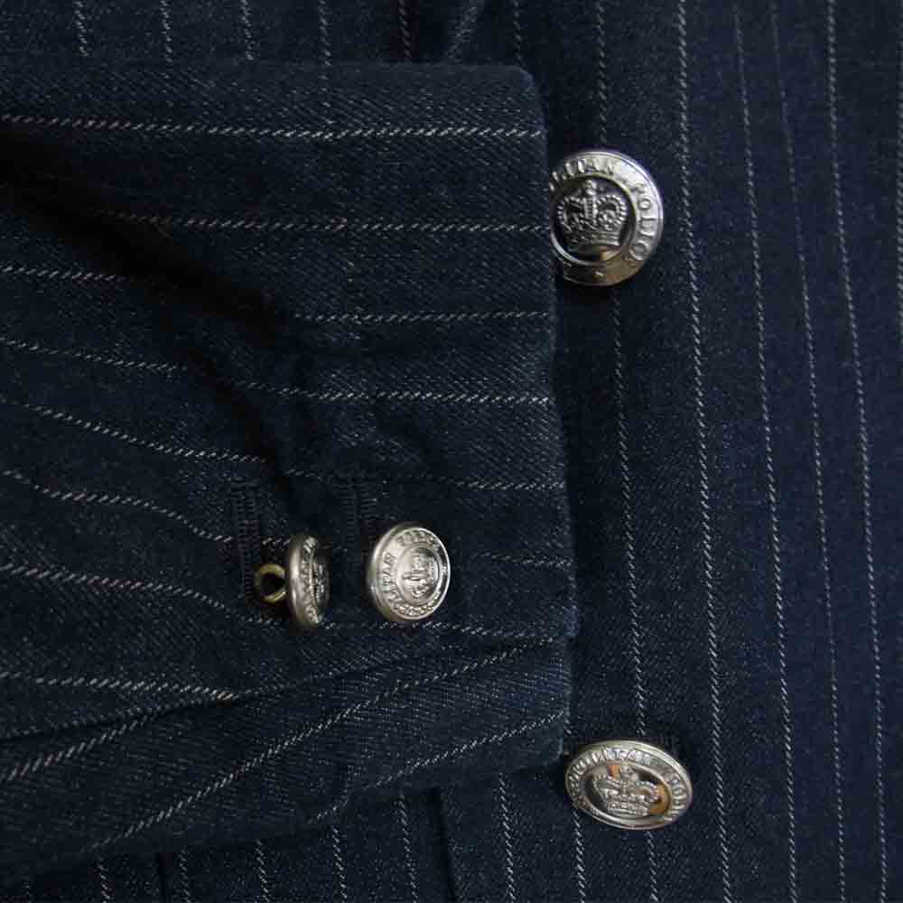 The Stylist Japan ザスタイリストジャパン TSJJ-64901-04 ストライプ デニム 2B ジャケット ネイビー系 XS【中古】