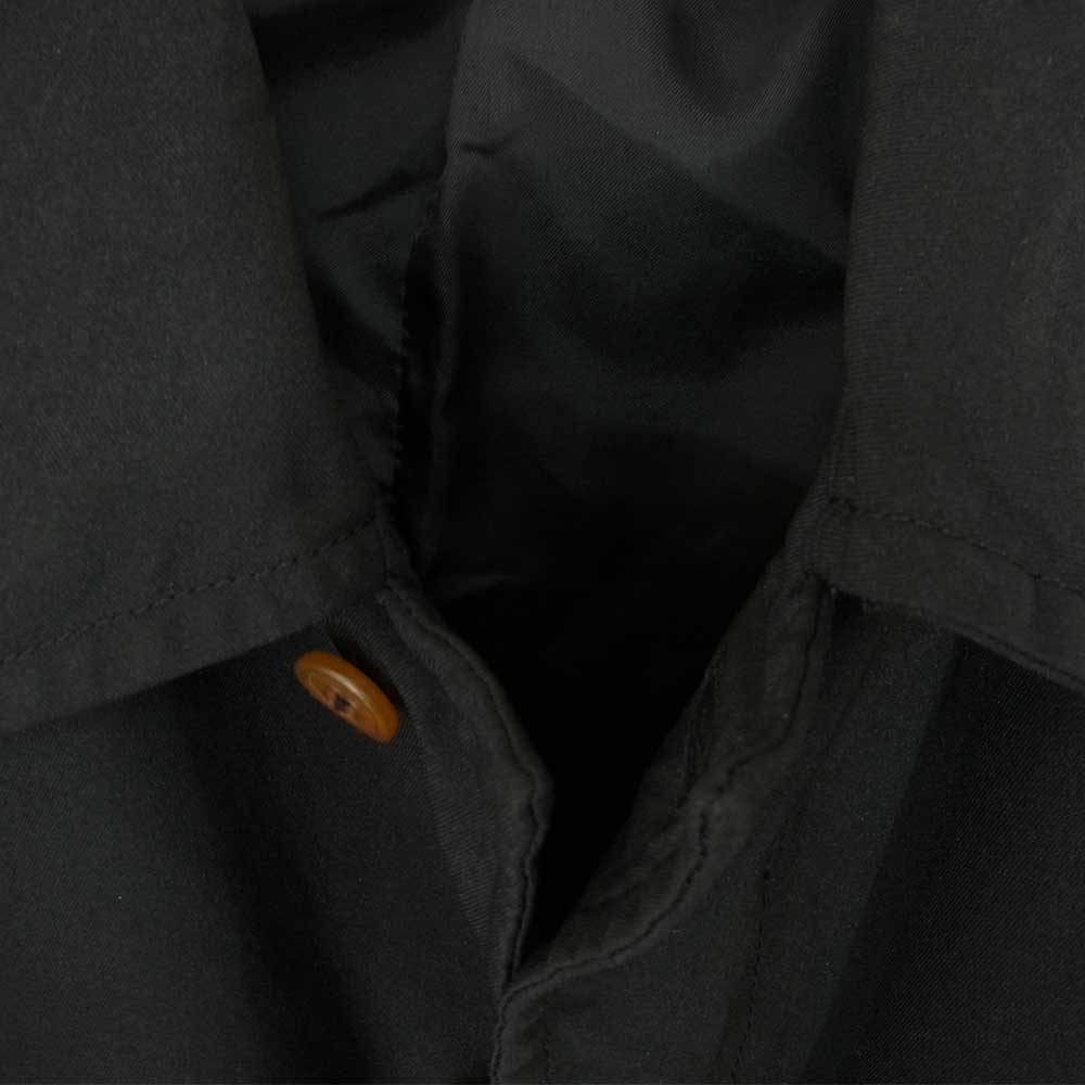 COMME des GARCONS コムデギャルソン HOMME DEUX DP-C001 AD2015 オムドゥ ポリ製品染色加工 ステンカラーコート ブラック系 S【中古】