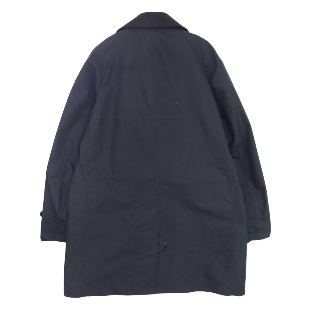 COMME des GARCONS コムデギャルソン JUNYA WATANABE MAN eYe WE-C902 C/N コットン ナイロン ギャバジン ステンカラーコート ネイビー系 S【中古】