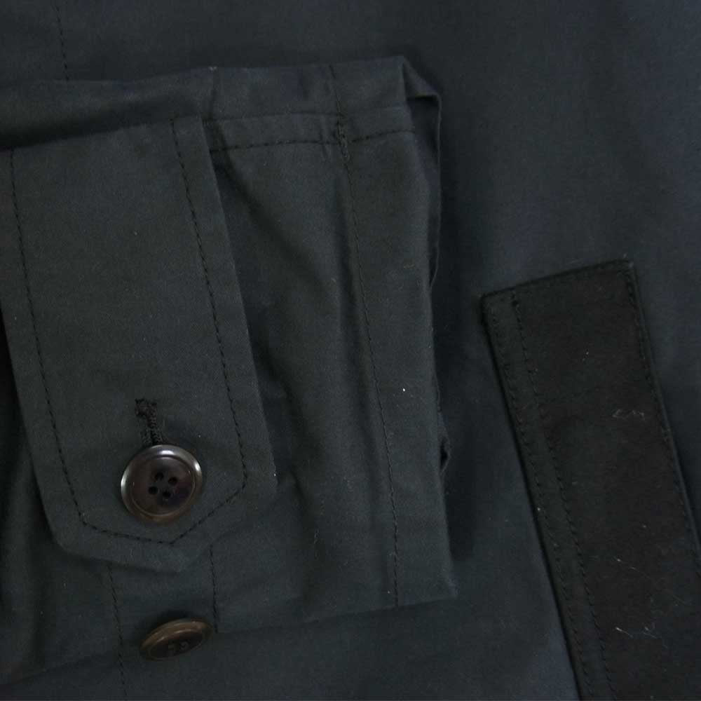 COMME des GARCONS コムデギャルソン JUNYA WATANABE MAN eYe WE-C902 C/N コットン ナイロン ギャバジン ステンカラーコート ネイビー系 S【中古】