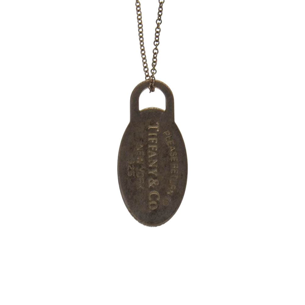 TIFFANY&Co. ティファニー リターントゥティファニー プレート ネックレス シルバー系【中古】