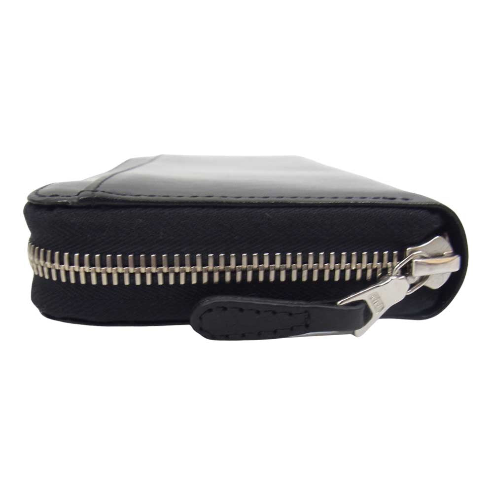 WHITE HOUSE COX ホワイトハウスコックス S1088 LARGE ZIP ROUND PURSE イングリッシュサドルレザー ラウンドジップ ウォレット ブラック系【中古】