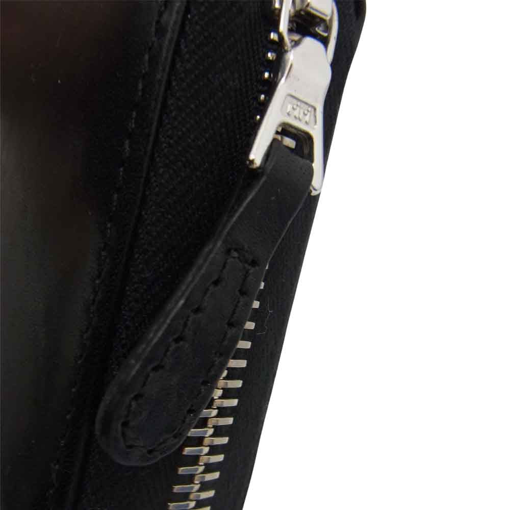 WHITE HOUSE COX ホワイトハウスコックス S1088 LARGE ZIP ROUND PURSE イングリッシュサドルレザー ラウンドジップ ウォレット ブラック系【中古】