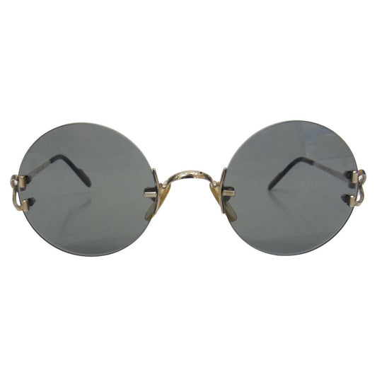 CARTIER カルティエ 1532848 ラウンド リムレス サングラス ブラック系【中古】