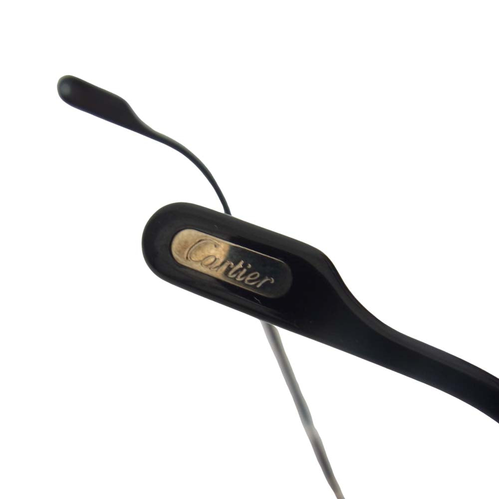 CARTIER カルティエ 1532848 ラウンド リムレス サングラス ブラック系