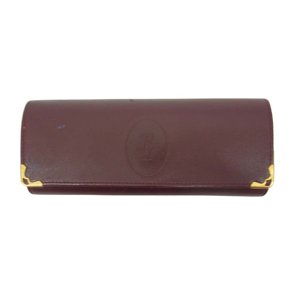 CARTIER カルティエ 1532848 ラウンド リムレス サングラス ブラック系【中古】