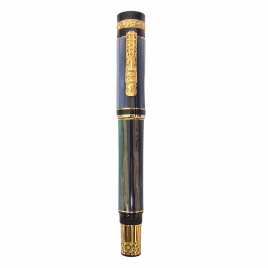デルタ EDIZIONE 2012 ペン先18K KANAKA MAOLI SPECIAL LIMITED EDITION 万年筆 インク付属 ブルー系【中古】