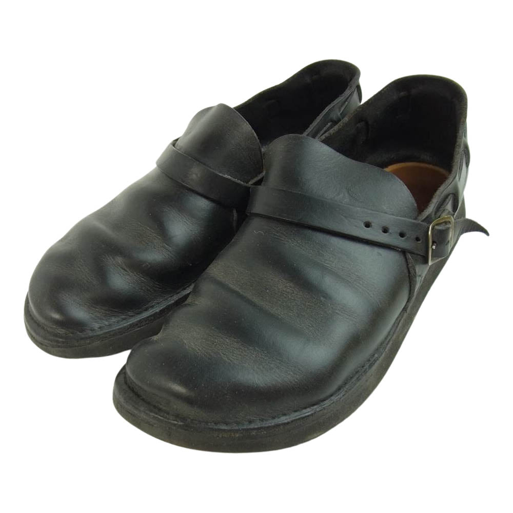 オーロラシューズ Middle English ミドルイングリッシュ レザー シューズ ブラック系 7.5Ｄ【中古】