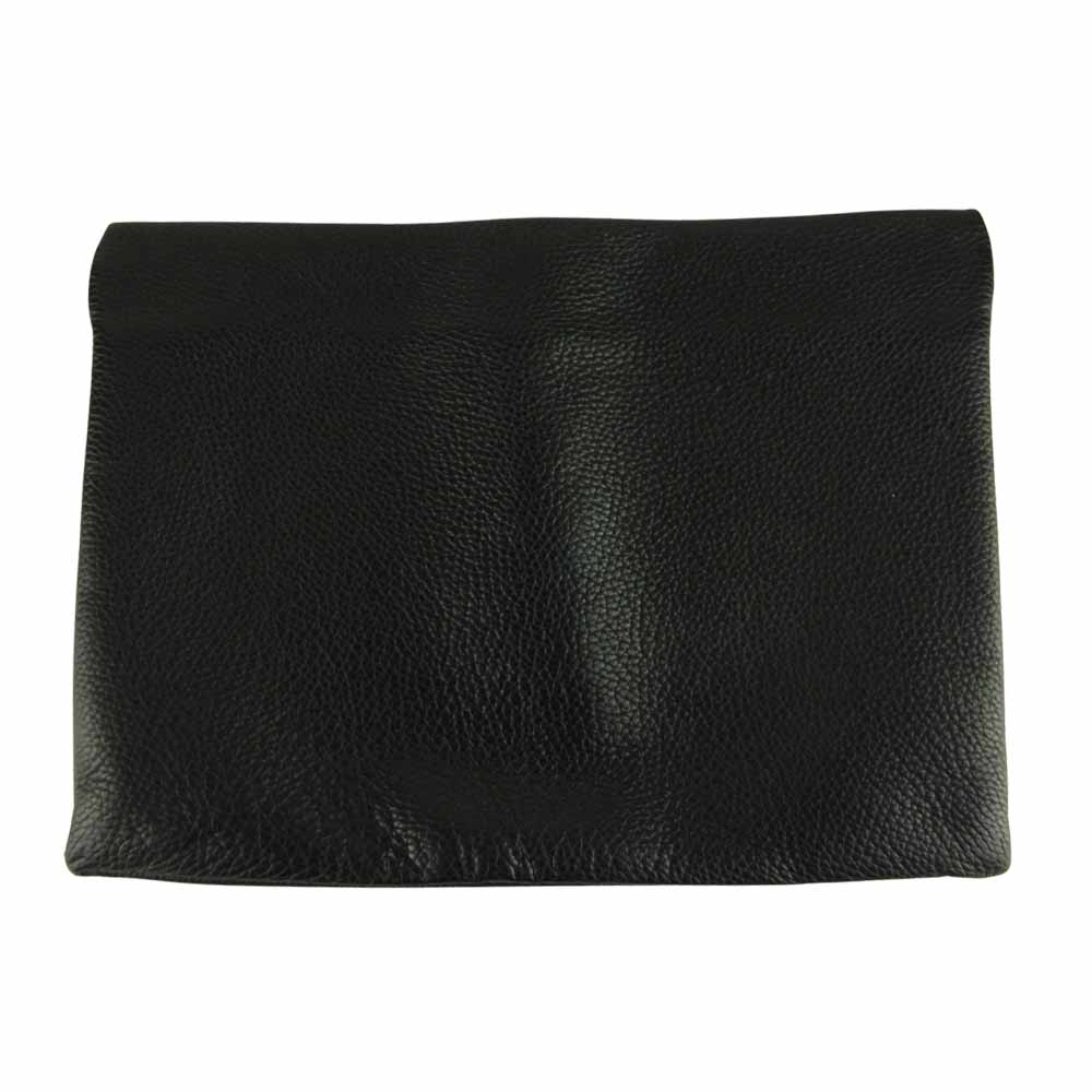 イタダキ レザー クラッチバッグ ブラック系【中古】
