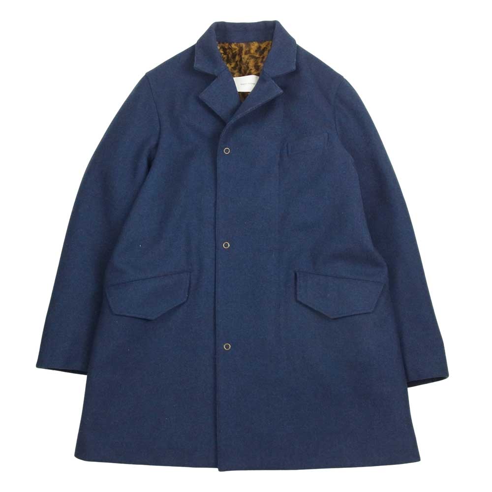 イッペイ タケイ 裏地レオパード ウール コート ネイビー系【中古】