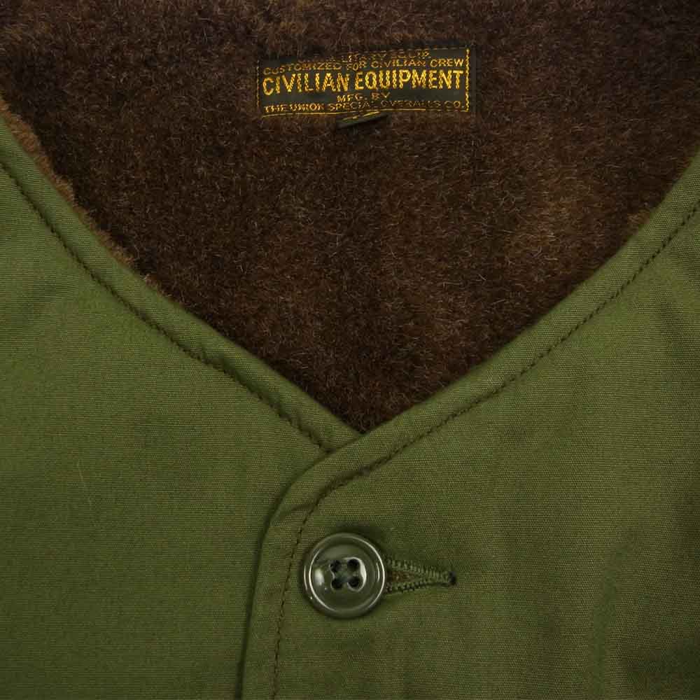 FREEWHEELERS フリーホイーラーズ 2131010 LIBERATOR WINTER ALPAKA LINING VEST リベレーター アルパカ ライニング ベスト オリーブ系 42【新古品】【未使用】【中古】
