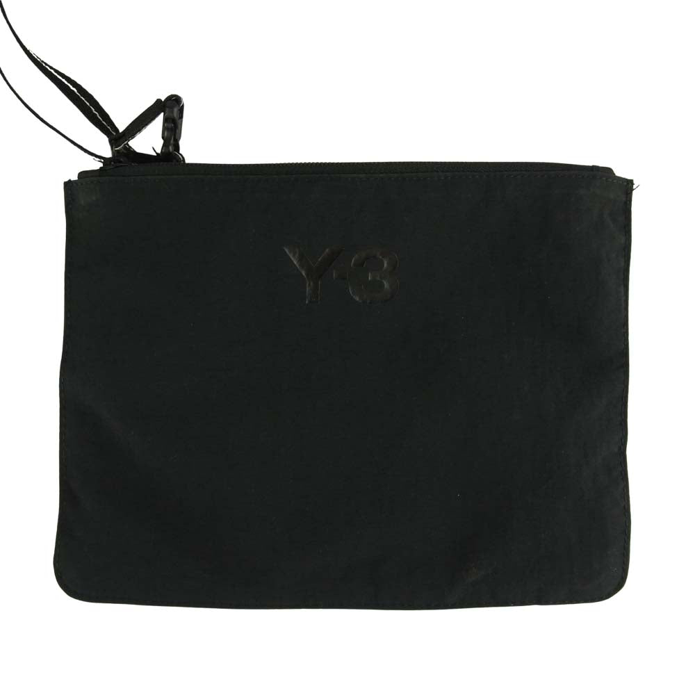 Yohji Yamamoto ヨウジヤマモト Y-3 ワイスリー 19SS DZ0800 POUCH ロゴ ネックストラップ ポーチ サコッシュ ブラック系【中古】