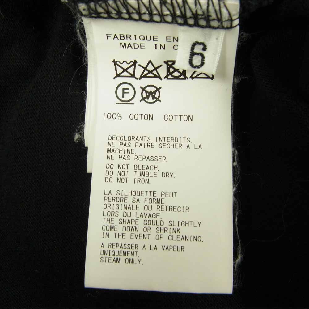 Yohji Yamamoto ヨウジヤマモト POUR HOMME NEW ERA 19AW SIGN LOGO TEE ロゴ刺繍 長袖 Tシャツ ブラック系 XXL【中古】