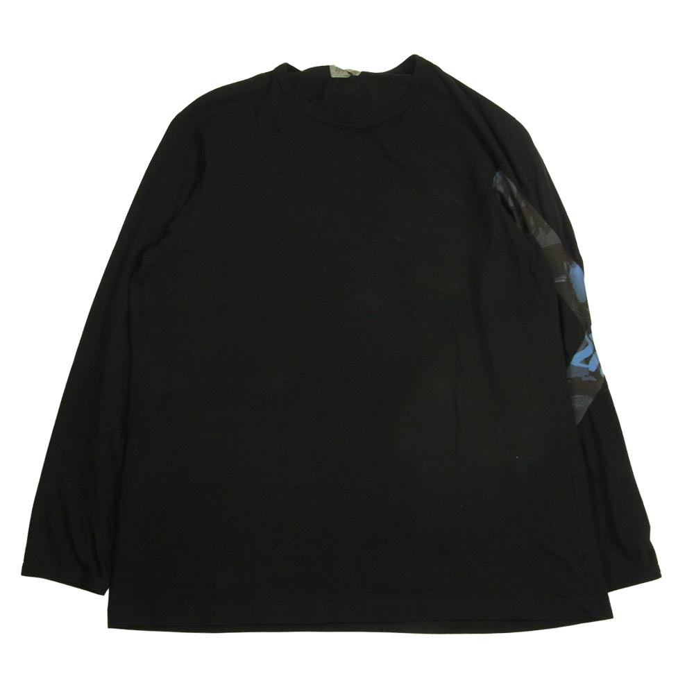 Yohji Yamamoto ヨウジヤマモト POUR HOMME 18AW HV-T17-075 袖切替 オーバーサイズ カットソー ブラック系 3【中古】