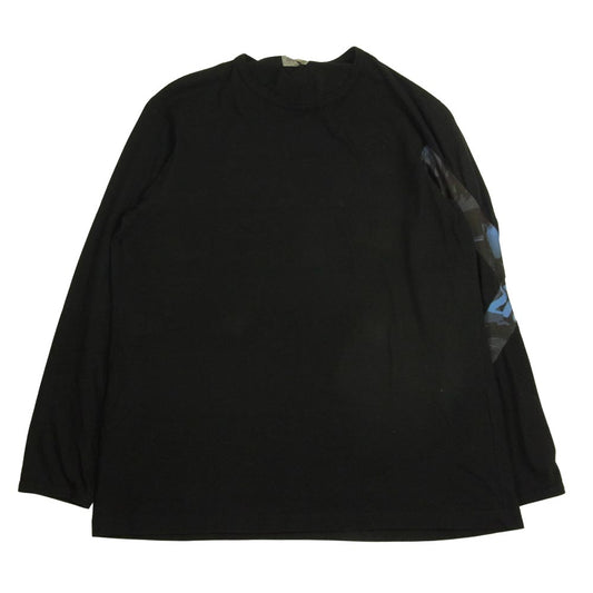 Yohji Yamamoto ヨウジヤマモト POUR HOMME 18AW HV-T17-075 袖切替 オーバーサイズ カットソー ブラック系 3【中古】