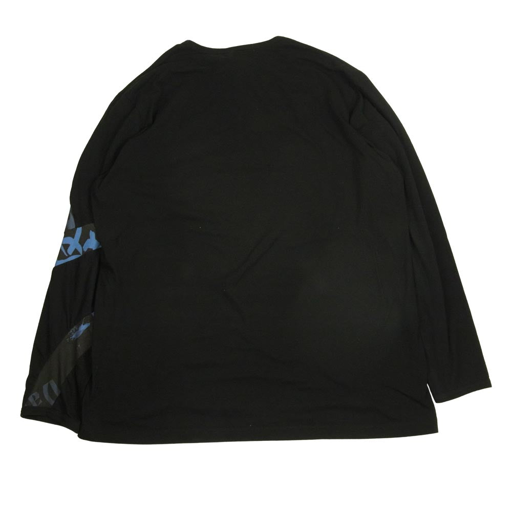 Yohji Yamamoto ヨウジヤマモト POUR HOMME 18AW HV-T17-075 袖切替 オーバーサイズ カットソー ブラック系 3【中古】