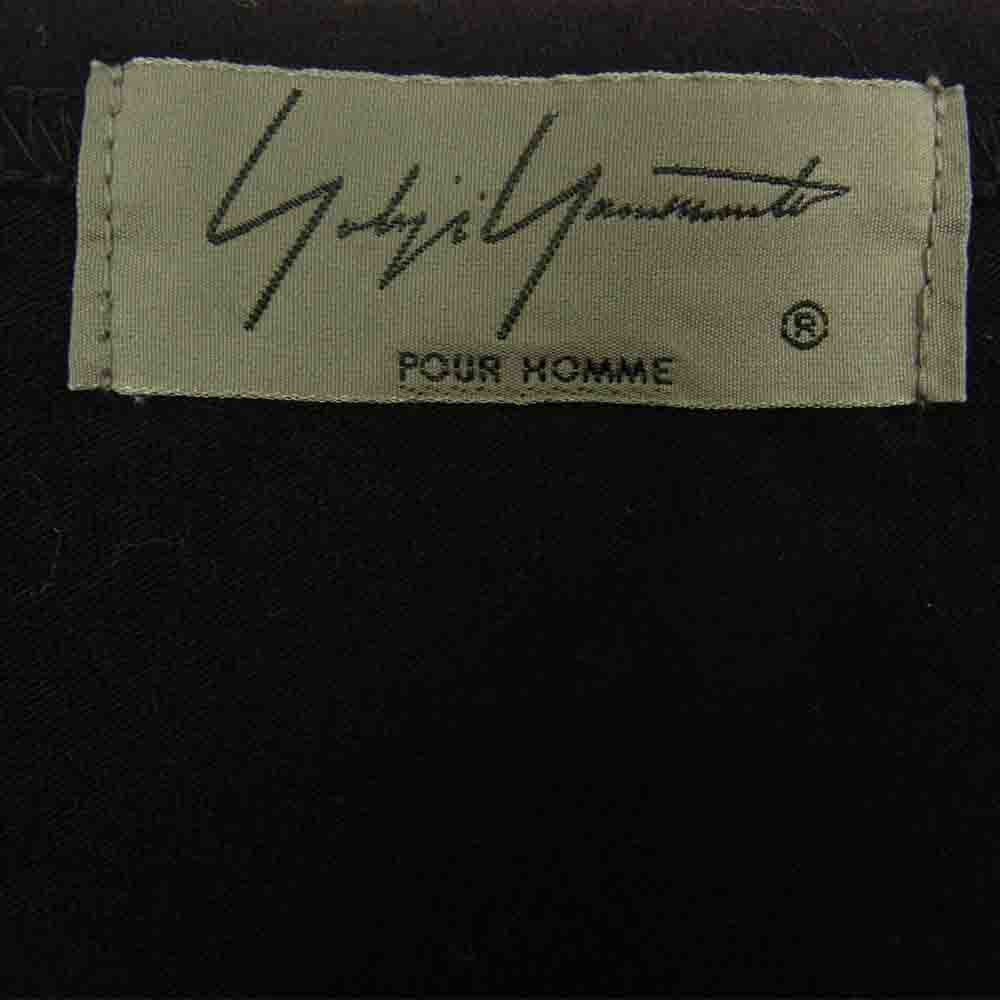 Yohji Yamamoto ヨウジヤマモト POUR HOMME 18AW HV-T17-075 袖切替 オーバーサイズ カットソー ブラック系 3【中古】