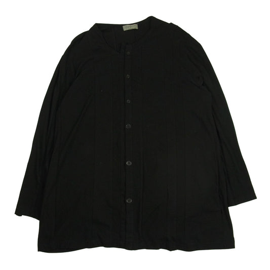 Yohji Yamamoto ヨウジヤマモト POUR HOMME 20SS HN-T36-890 縦切替 天竺 カーディガン ブラック系 3【中古】