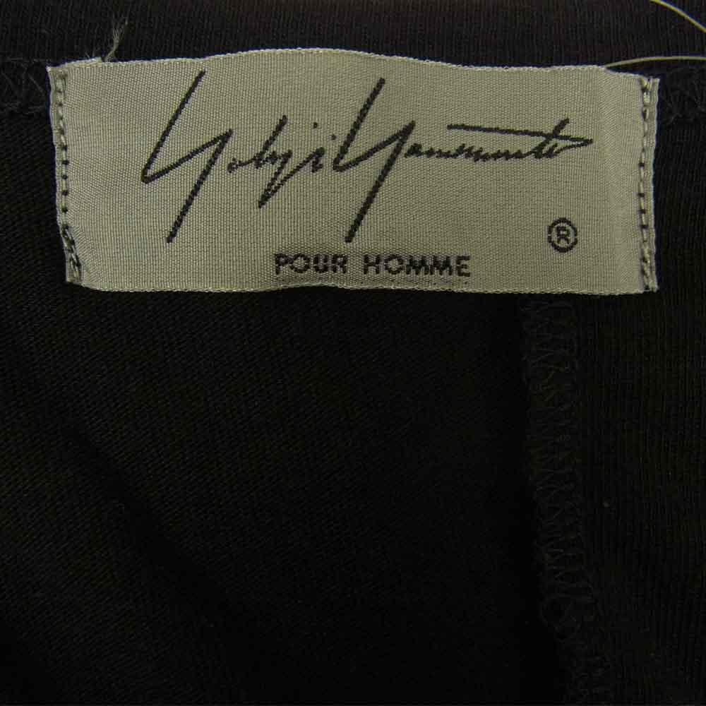 Yohji Yamamoto ヨウジヤマモト POUR HOMME 20SS HN-T36-890 縦切替 天竺 カーディガン ブラック系 3【中古】