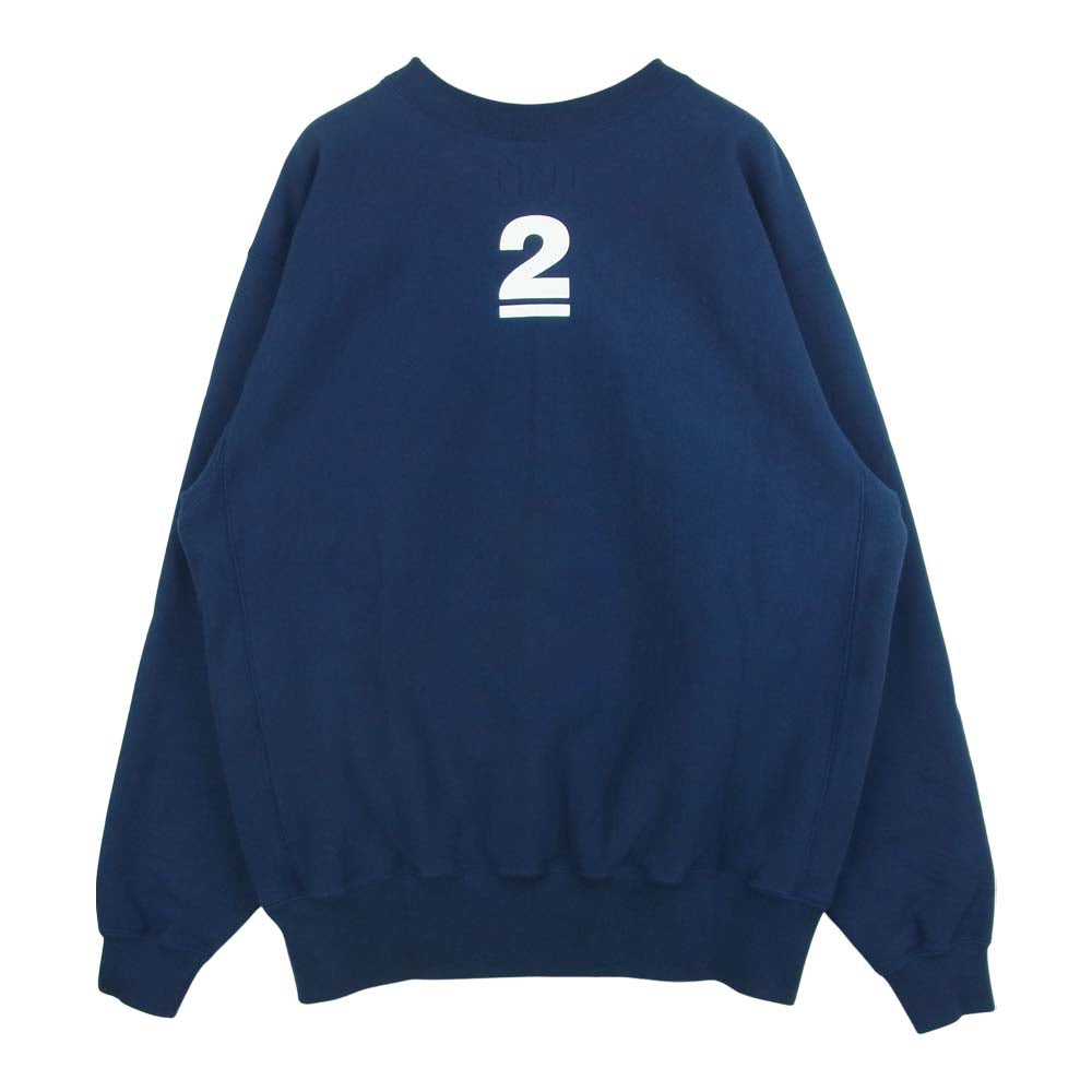 HUMAN MADE ヒューマンメイド XX23CS006NY3 UNDERCOVER LAST ORGY 2 アンダーカバー ラストオージー2 スウェット ネイビー系 L【美品】【中古】