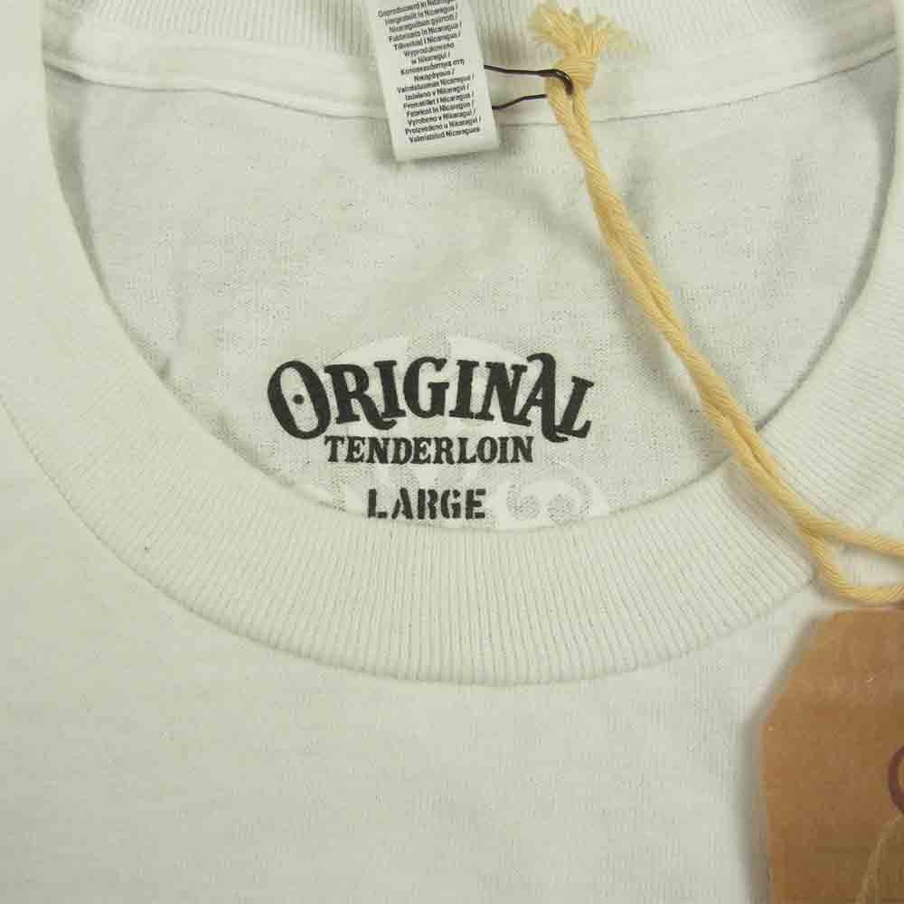 TENDERLOIN テンダーロイン TEE O S ボルネオスカル ホワイト系 L【中古】