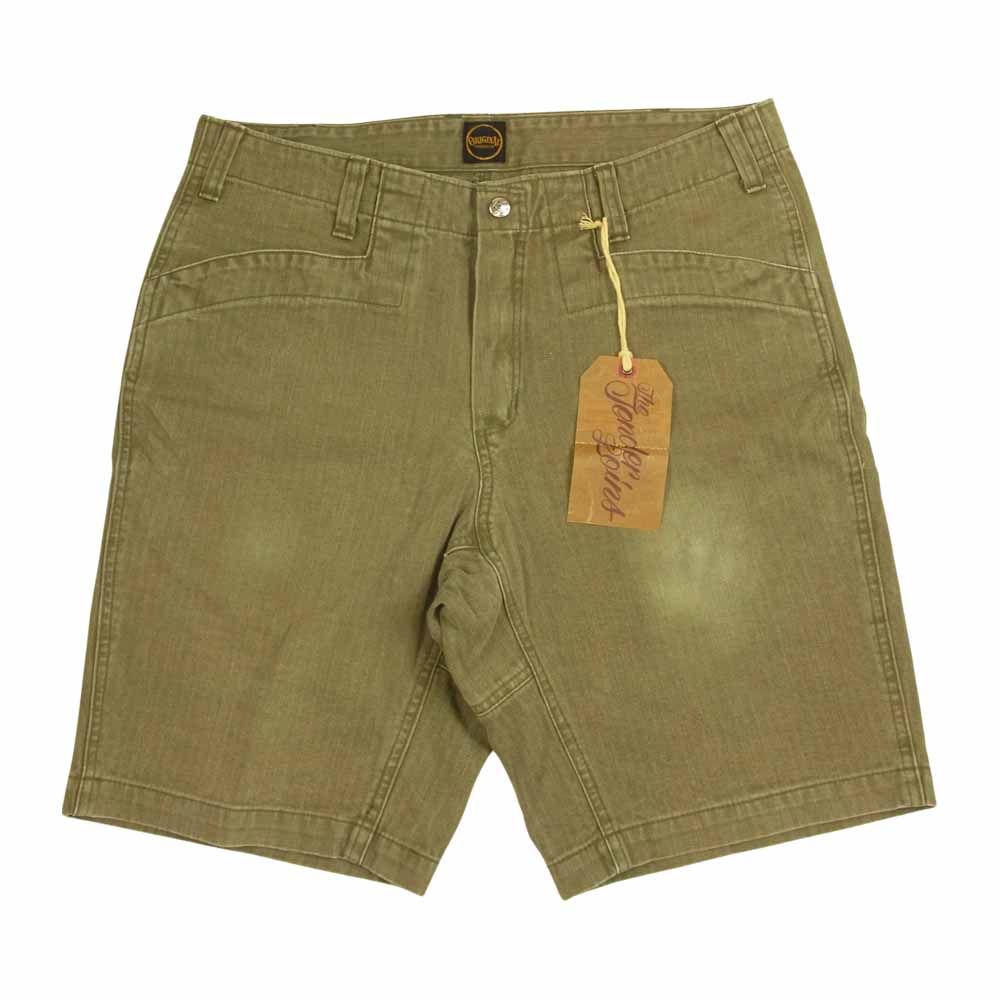 TENDERLOIN テンダーロイン SHORTS HB ヘリンボーン ショーツ カーキ系 S【中古】