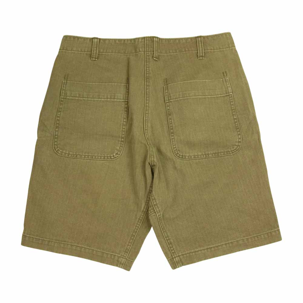 TENDERLOIN テンダーロイン SHORTS HB ヘリンボーン ショーツ カーキ系 S【中古】