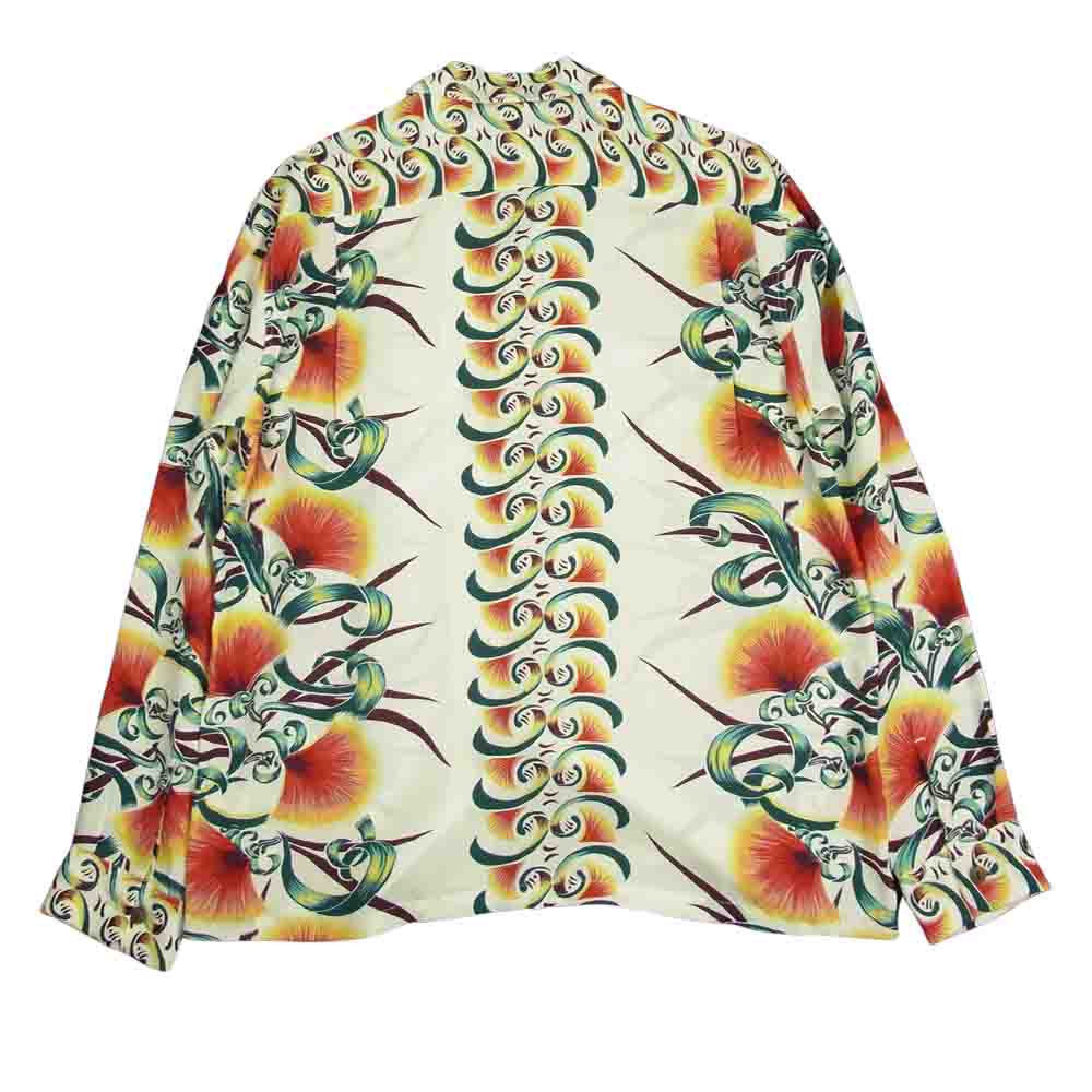 SUN SURF サンサーフ SS27445 BOMBAX TREE ボンバックス ハワイアンシャツ ホワイト系 L【中古】